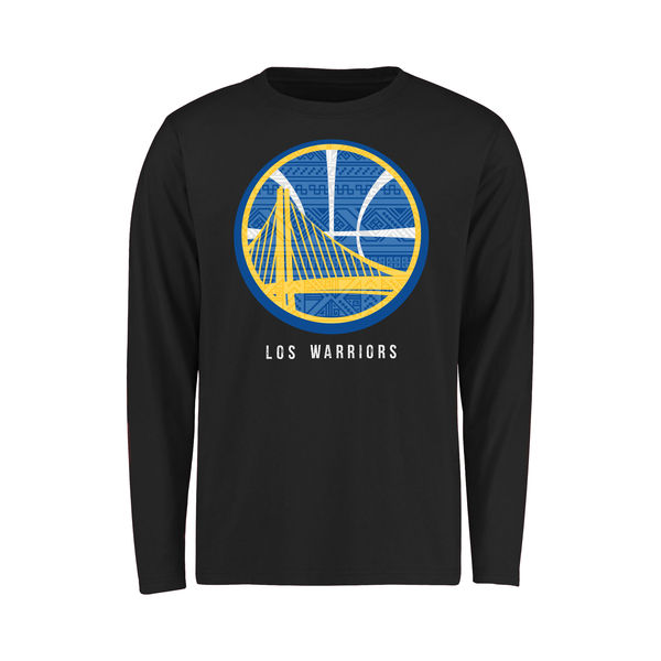 NBA Golden State Warriors Youth Noches Enebea Long Sleeve TShirt Black